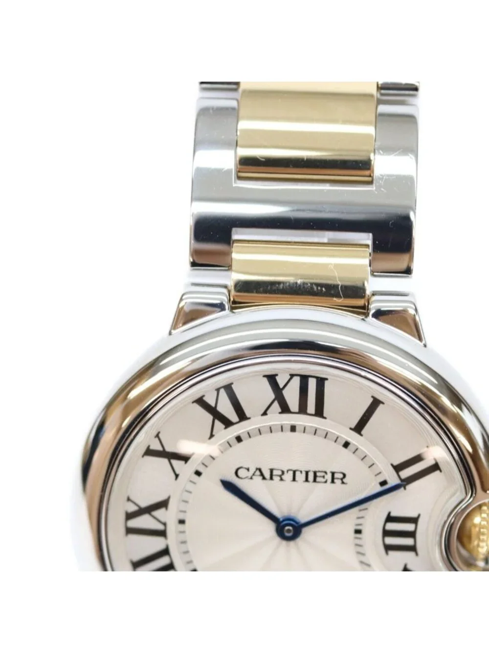 Cartier Yellow Gold Stainless Steel Ballon Bleu MM 36 Quartz Watch